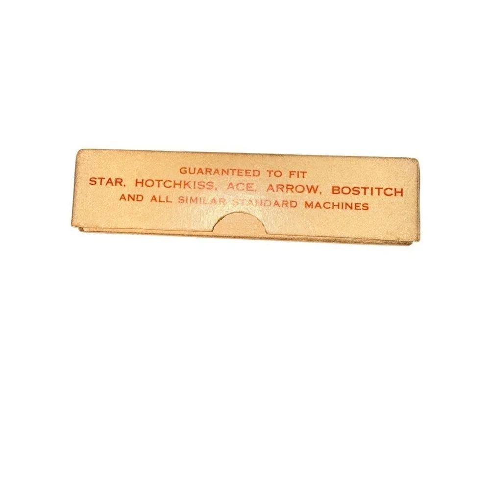 Vintage O.K. Brand Standard Staples No. 1 (5000) w/ Box Manila Color missing few